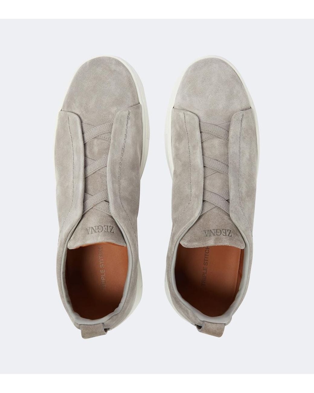 Zegna Gray Sneakers for men