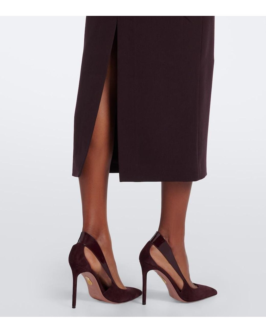Roland Mouret Purple Crepe Pencil Skirt