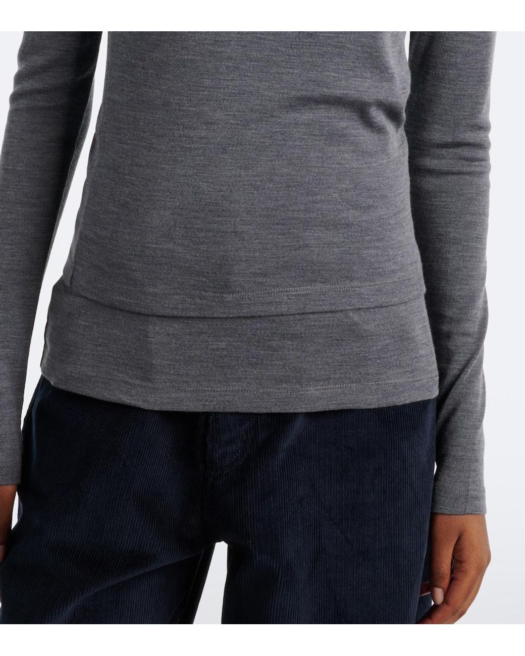 Rohe Gray Layered Wool Sweater