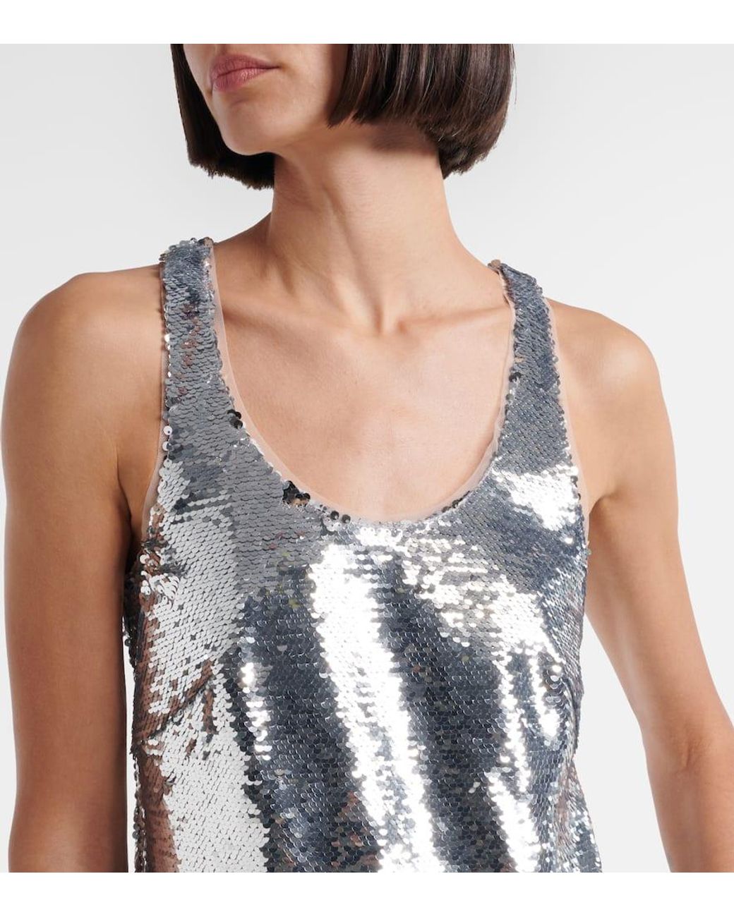 Simone Rocha Metallic Sequined Minidress