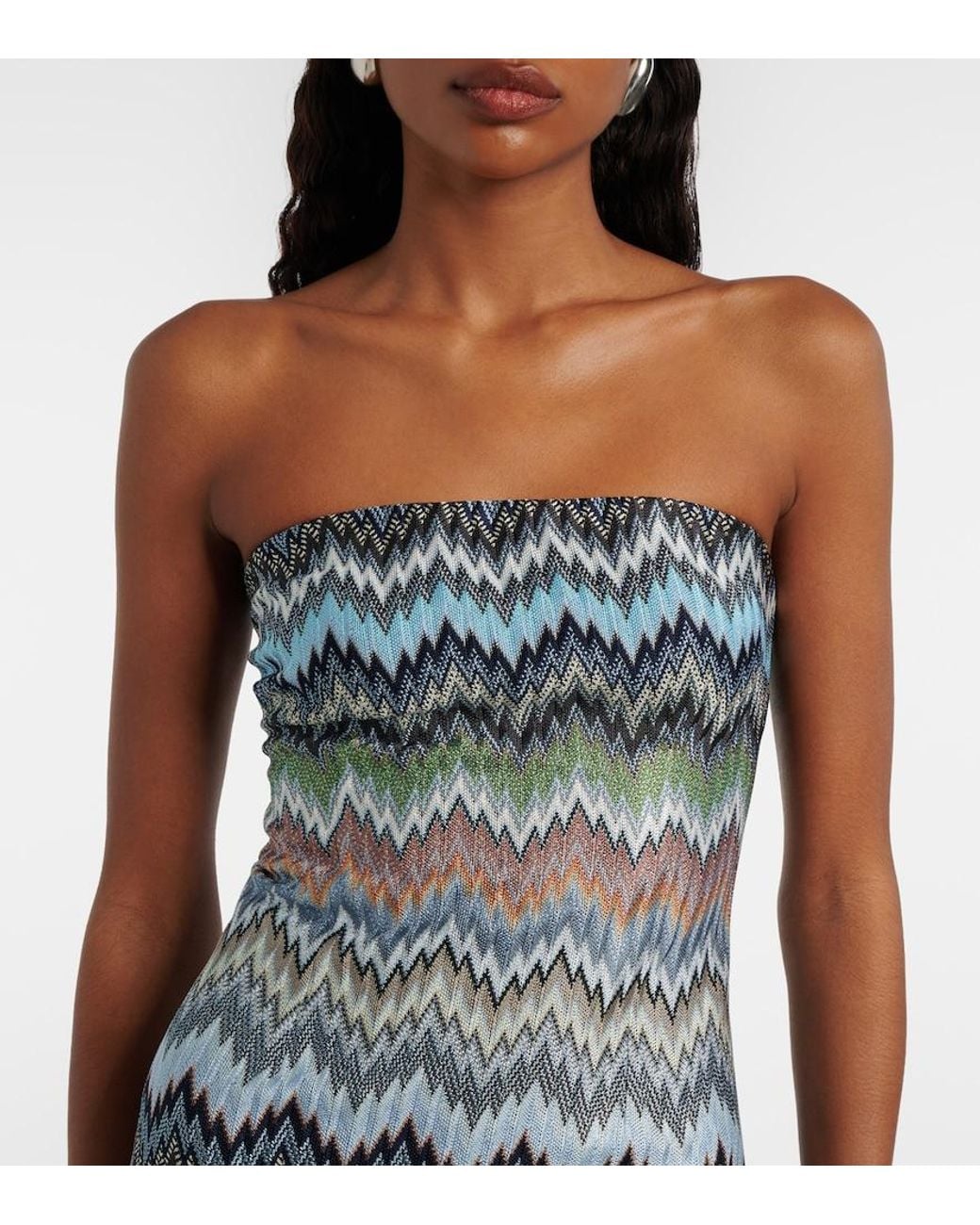 Missoni Blue Zigzag Minidress