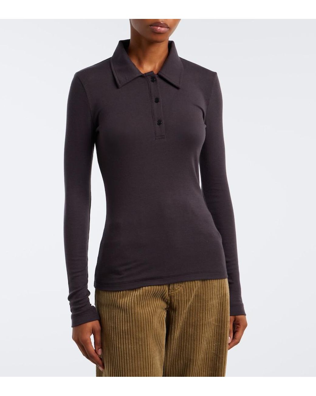 Polo Amos De Jersey Agolde de color Black