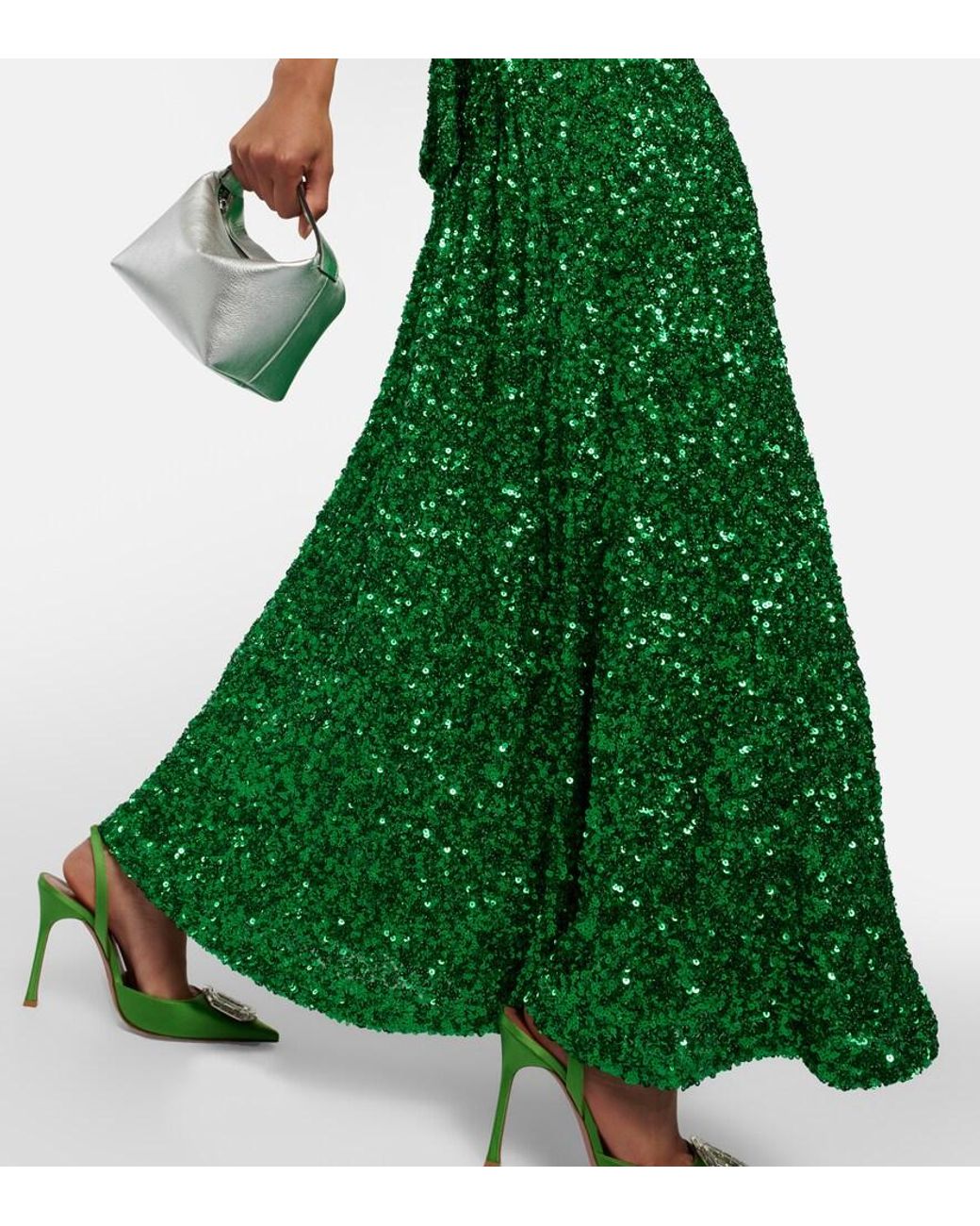 green emerald velvet dress Rotate Dress Emerald / 10 main image 0