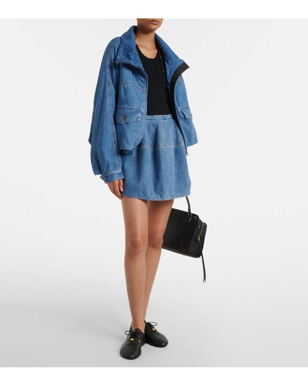 Loewe Black Pebble Soft Leather Sneakers