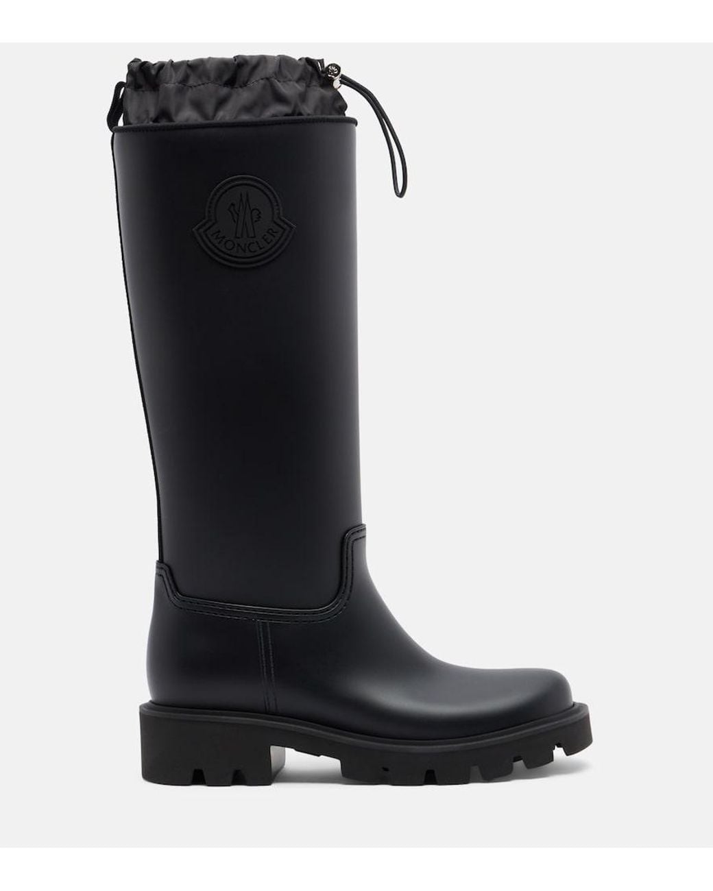 Moncler Black Gummistiefel Kickstream