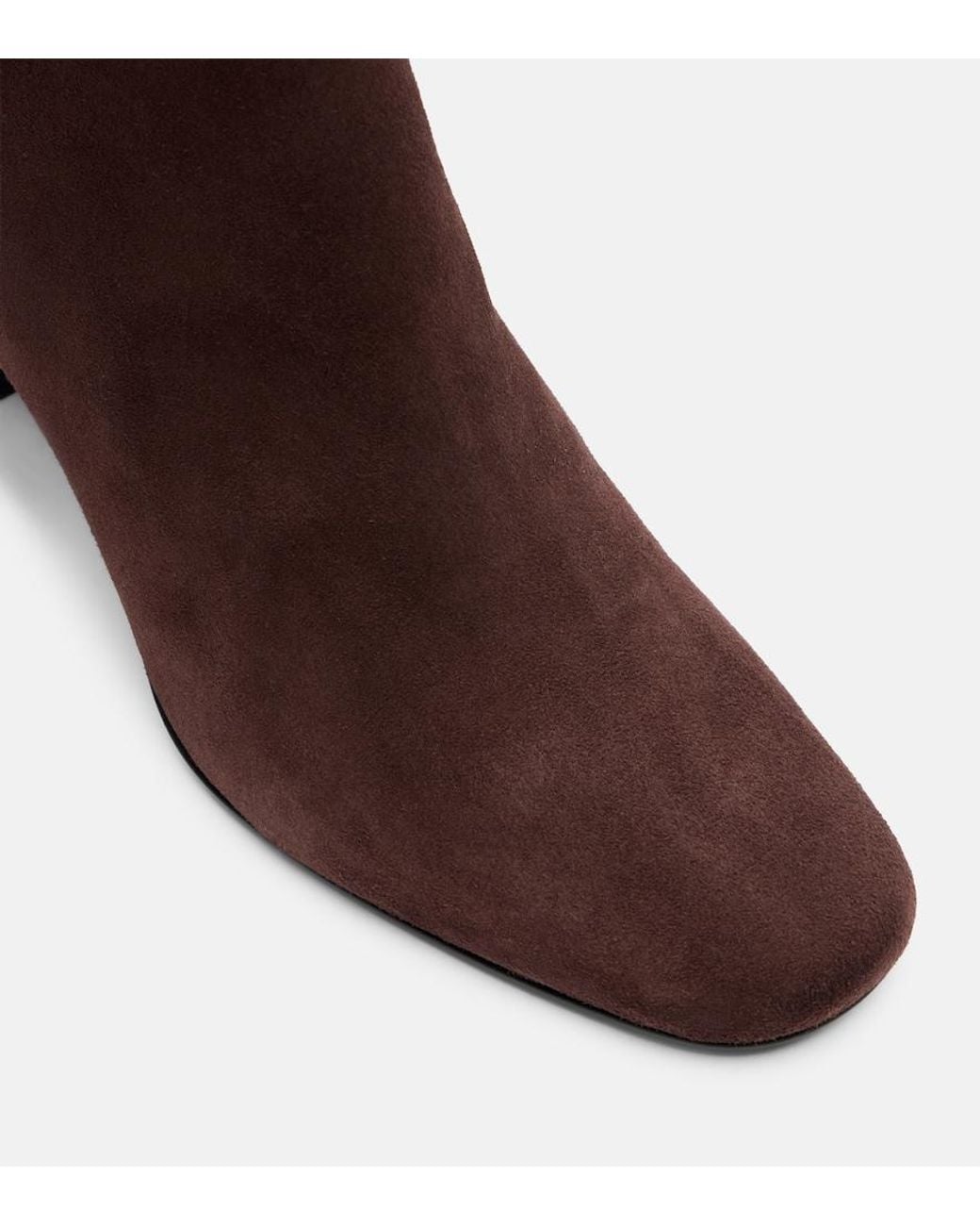 Souliers Martinez Brown Karol 80 Suede Ankle Boots