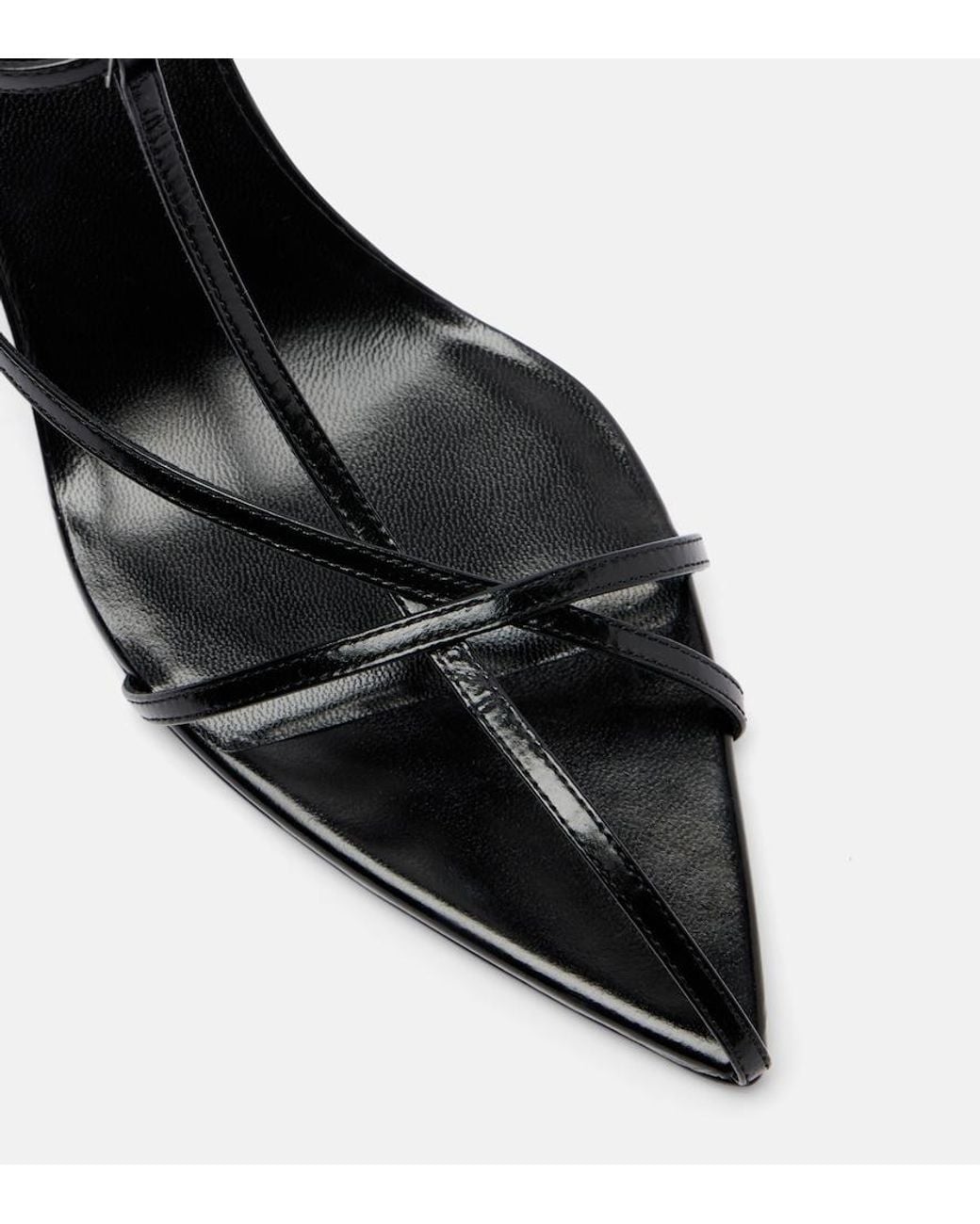 Jil Sander Black Cage Leather Sandals