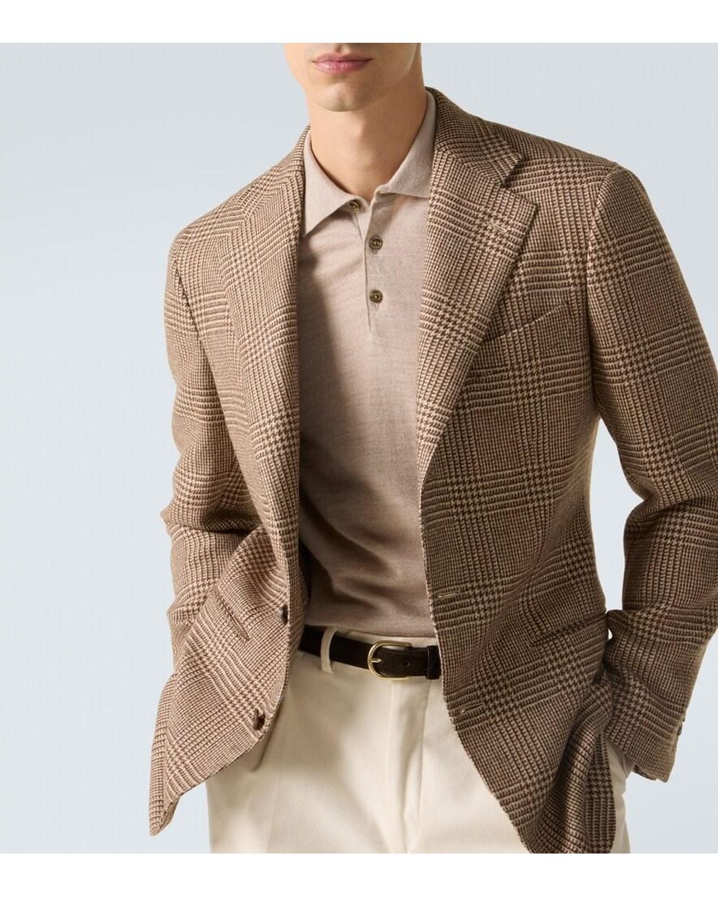 Saman Amel Blazer Aus Alpakawolle in Brown für Herren