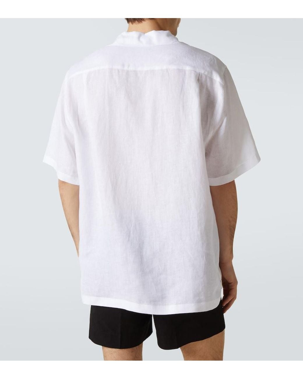 Dolce & Gabbana White Linen Shirt for men