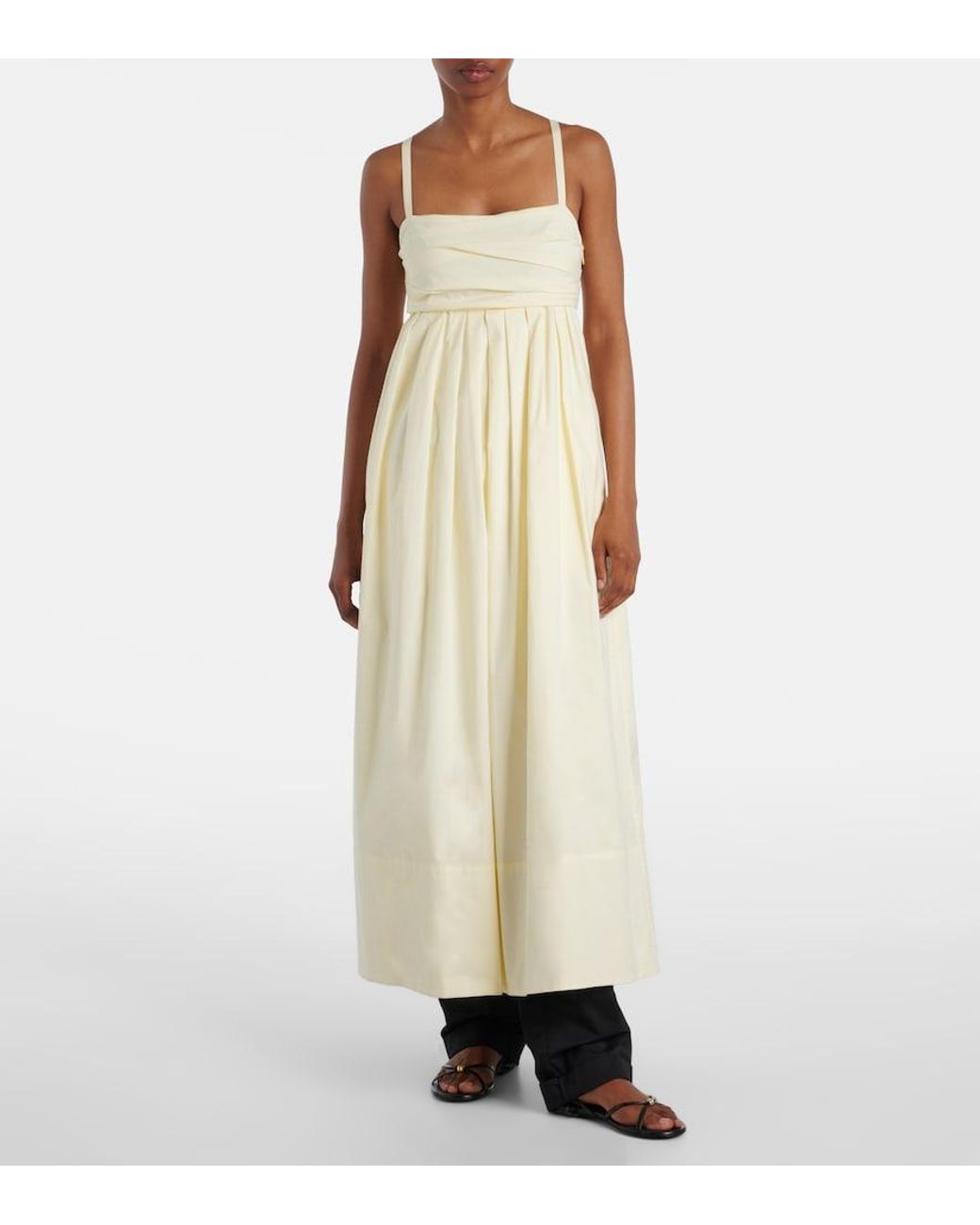Proenza Schouler White Label Claudine Poplin Midi Dress
