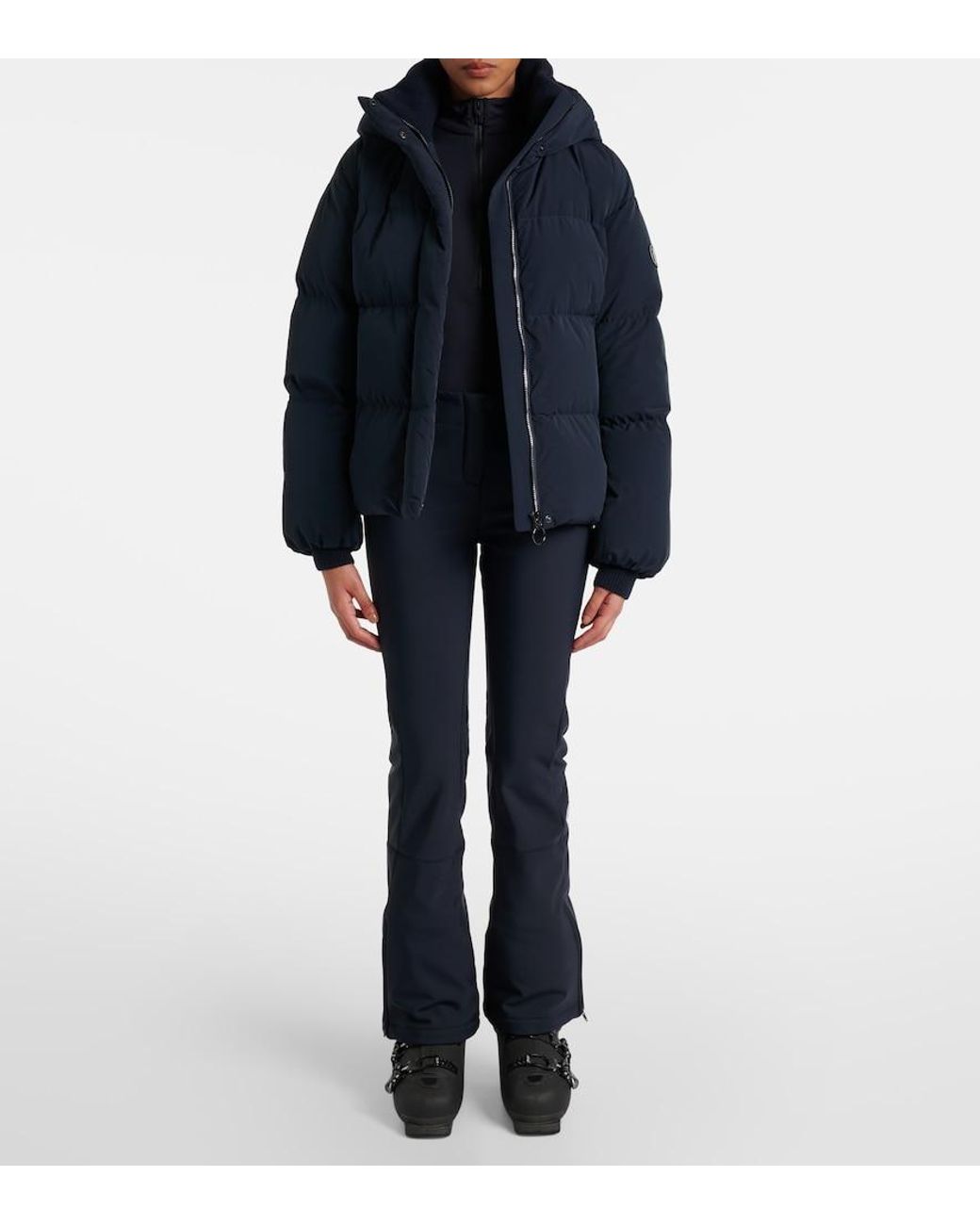 Fusalp Black Logo Half-zip Ski Top