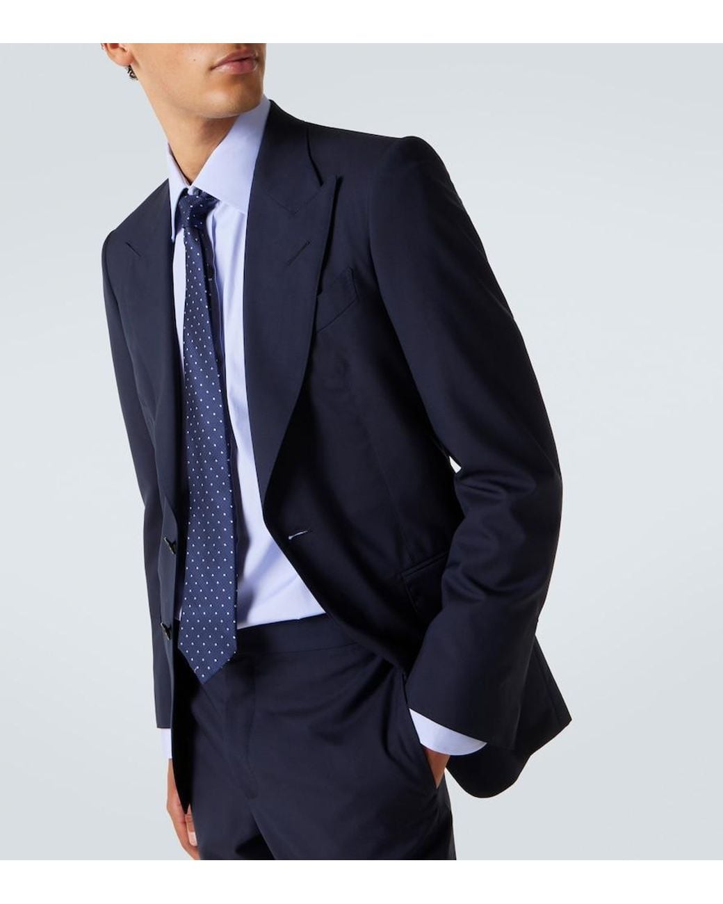 Tom Ford Blue Shelton Wool Suit for men