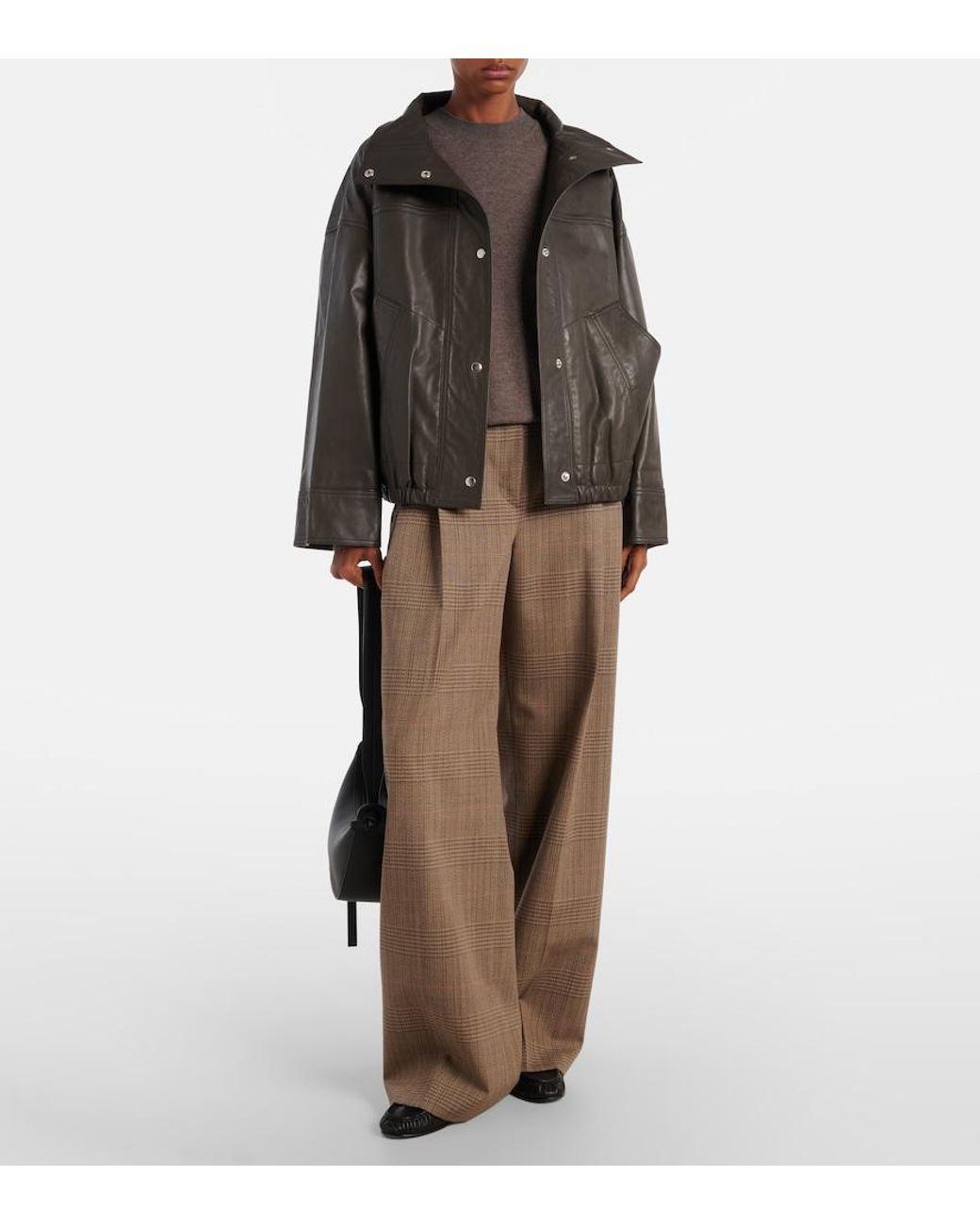 Rohe Brown Leather Jacket