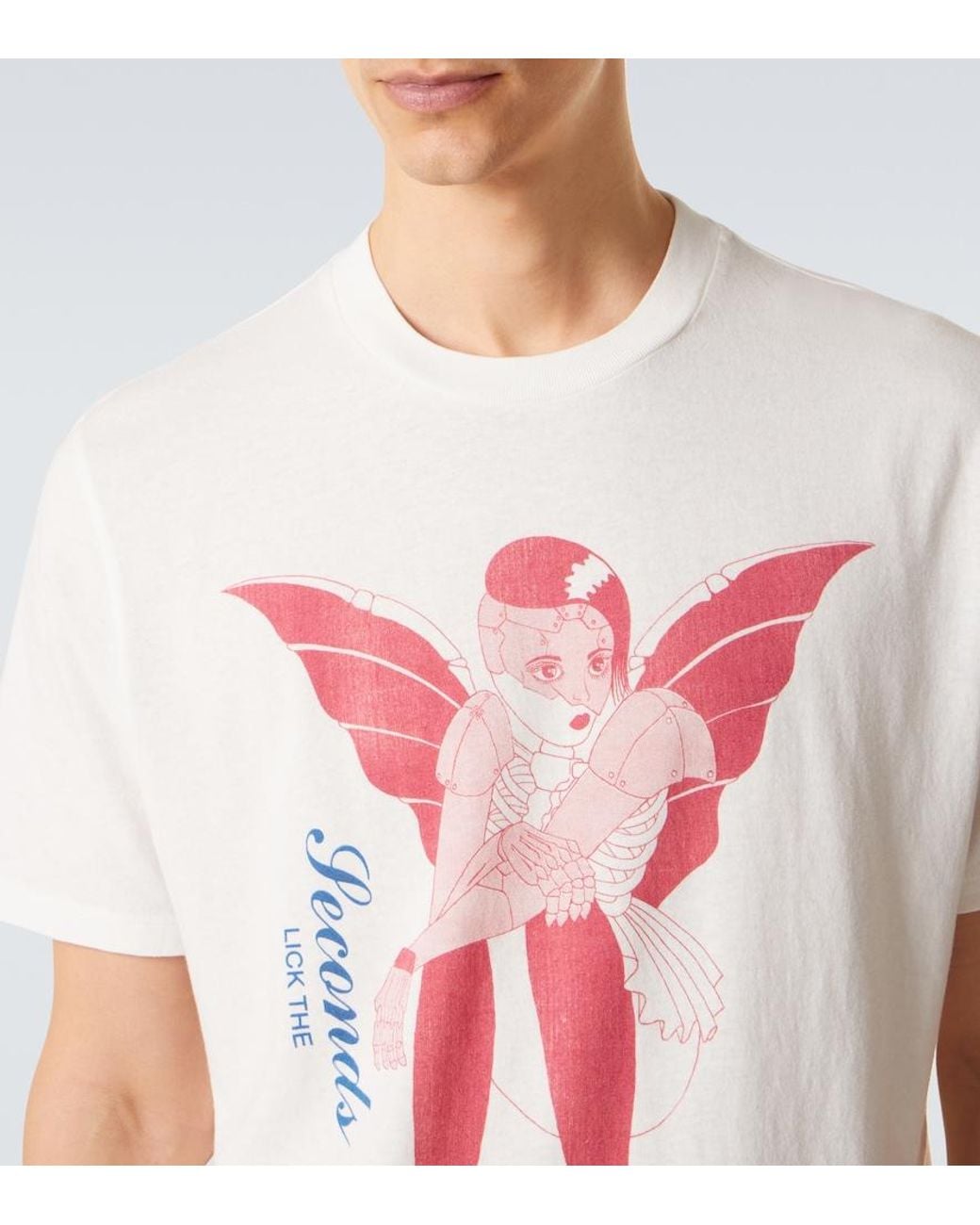 Our Legacy Pink Box Printed Cotton Jersey T-Shirt for men