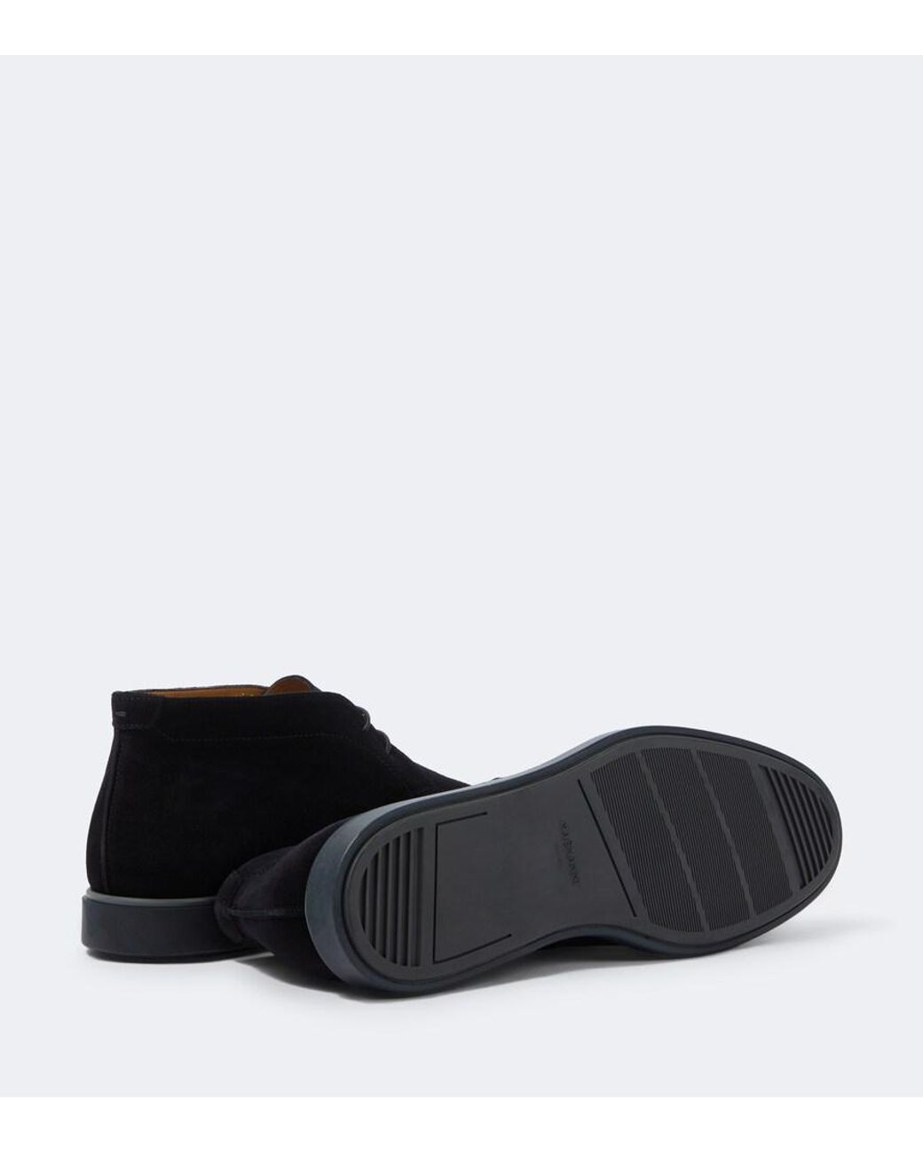 Magnanni Shoes Blue Lello Suede Desert Boots for men