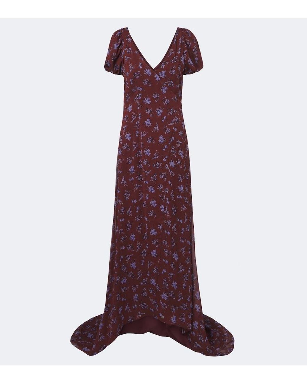 Markarian Red Sienna Floral Gown