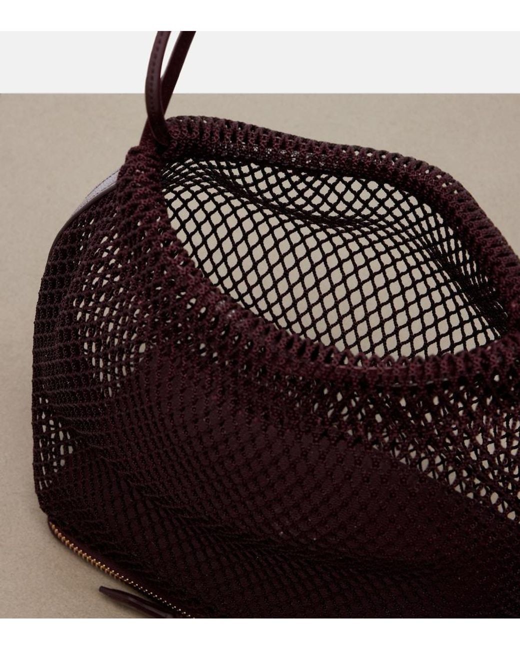 Alaïa Black Le Pochon Fishnet Bucket Bag