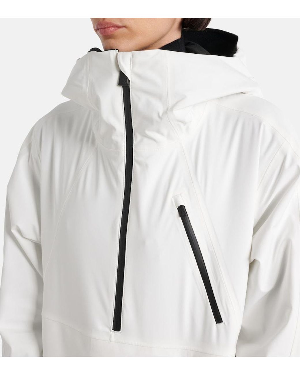 Aztech Mountain White Hayden 3L Half-Zip Hoodie