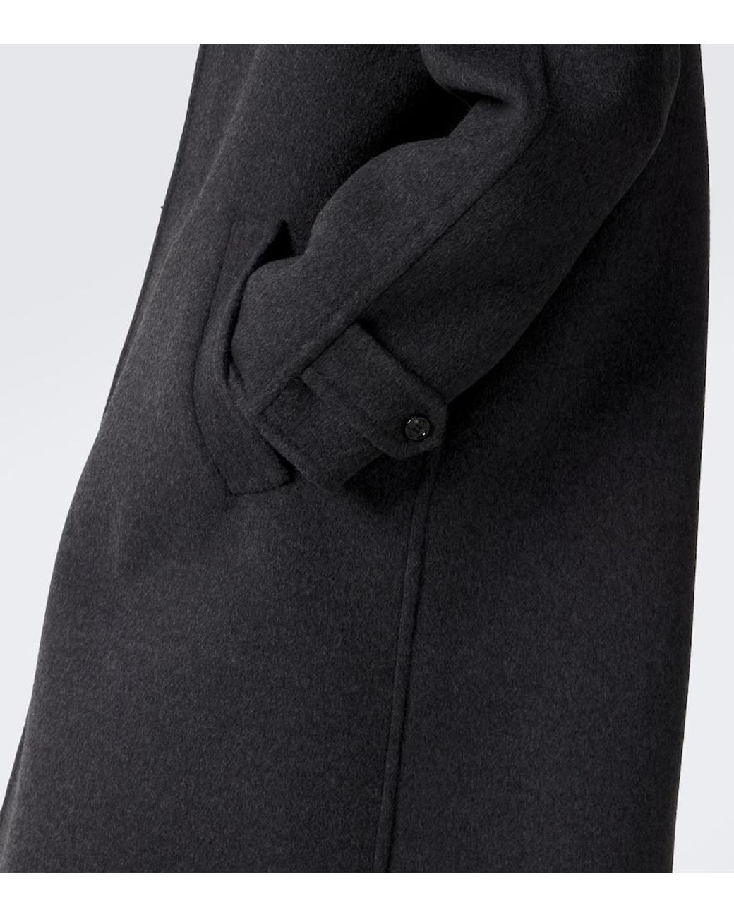 Valentino Blue Wool And Silk Coat for men