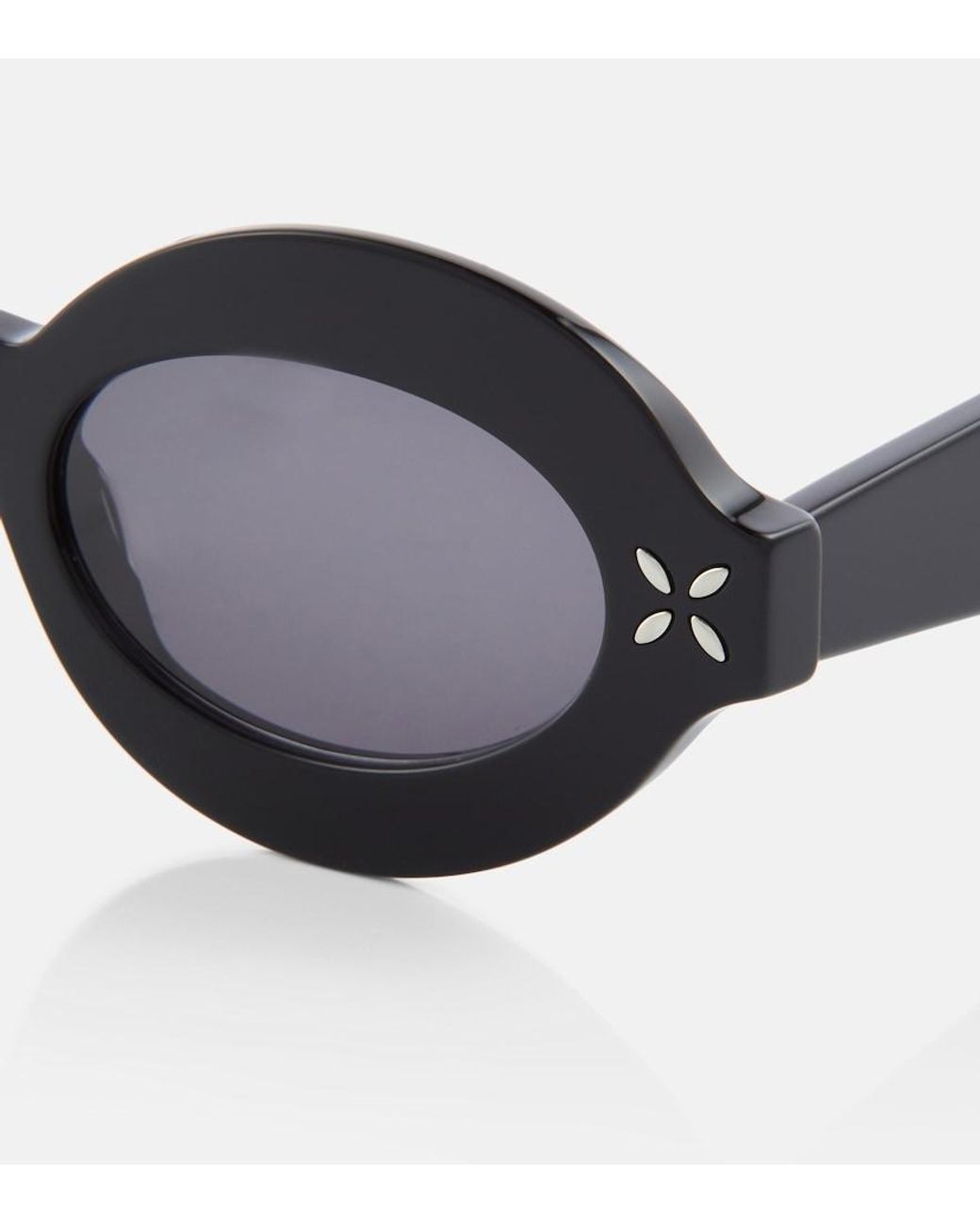 Alaïa Brown Oval Sunglasses