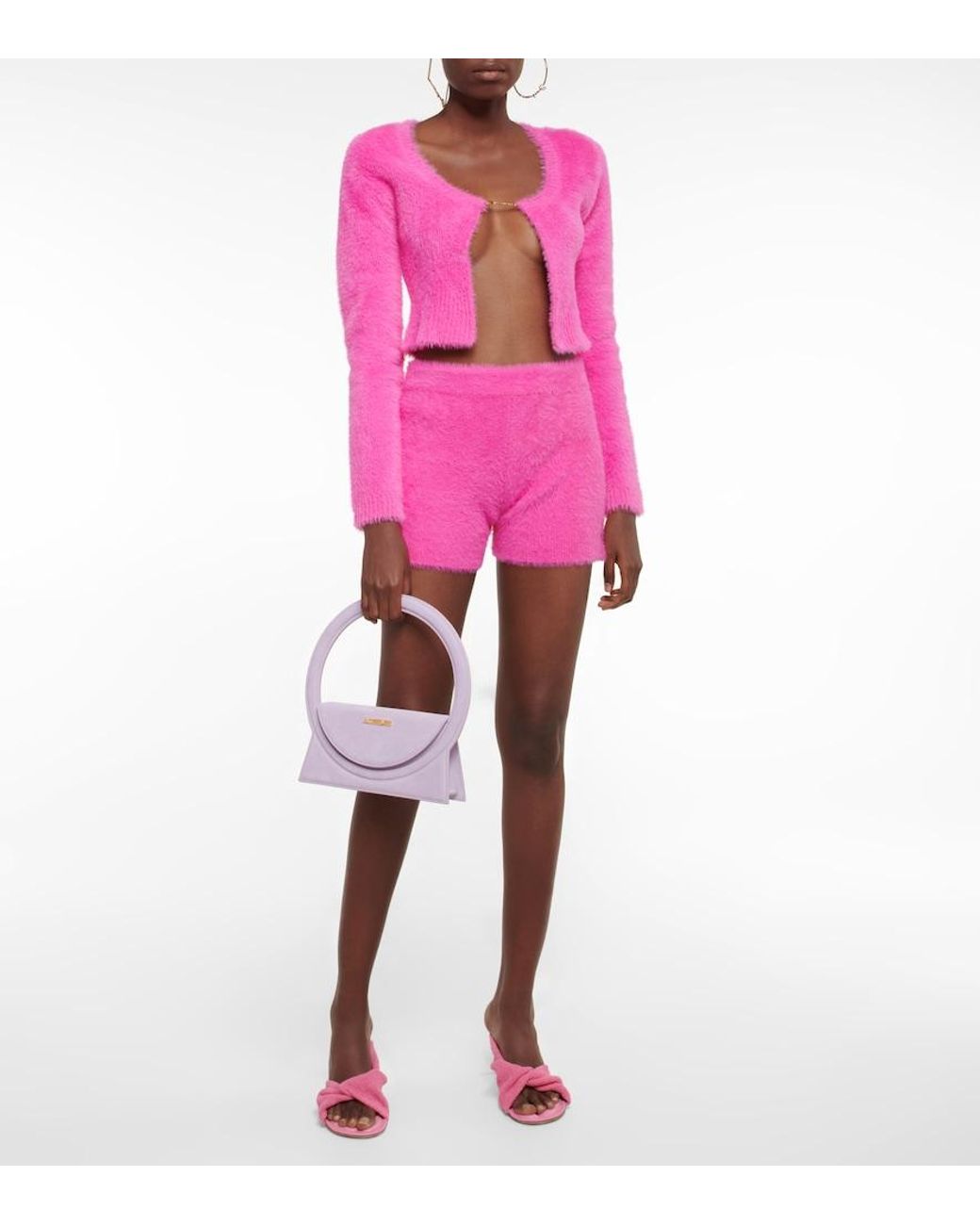 Jacquemus Pink Nylon "la Maille Neve" Cardigan