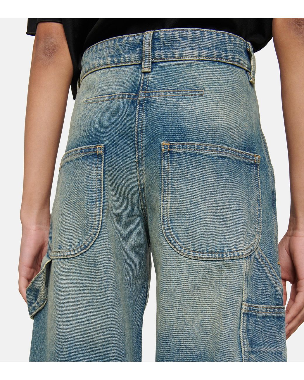 Courreges High-rise Wide-leg Jeans in Blue | Lyst