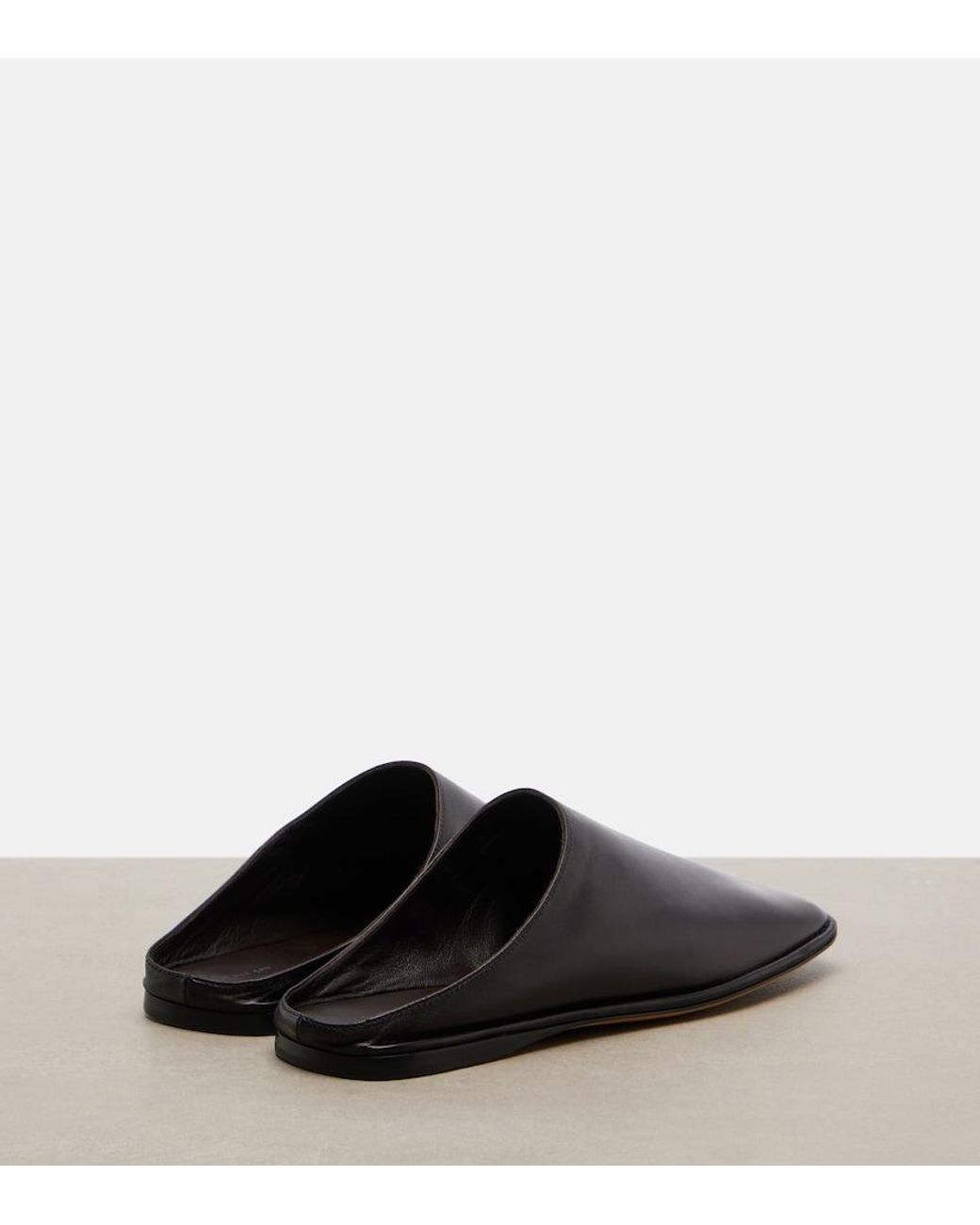 The Row Brown Piper Leather Mules
