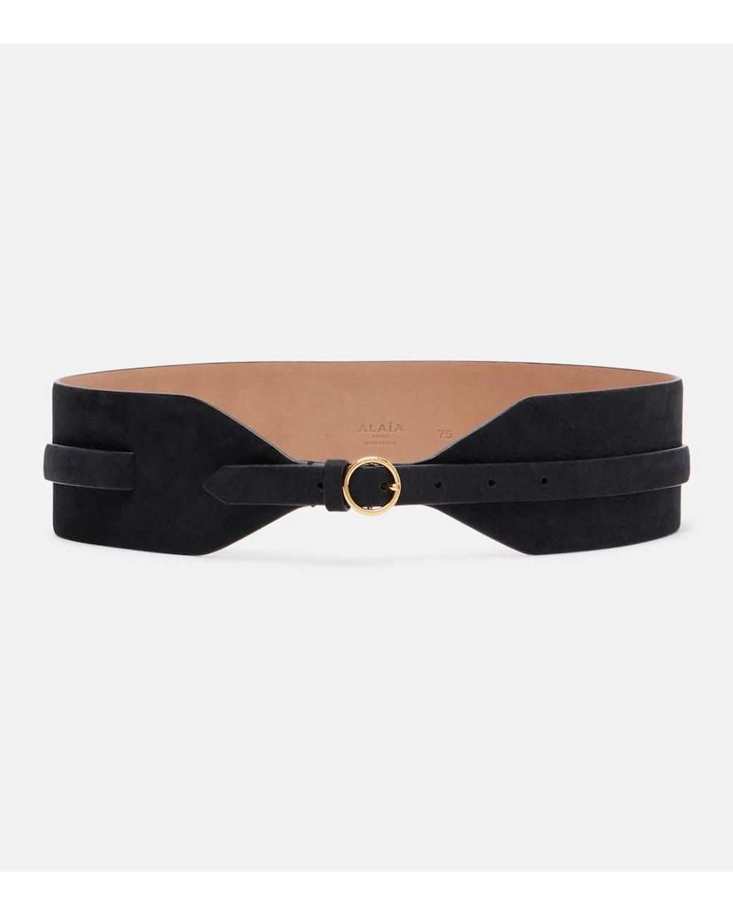 Alaïa Black Large Leather Belt