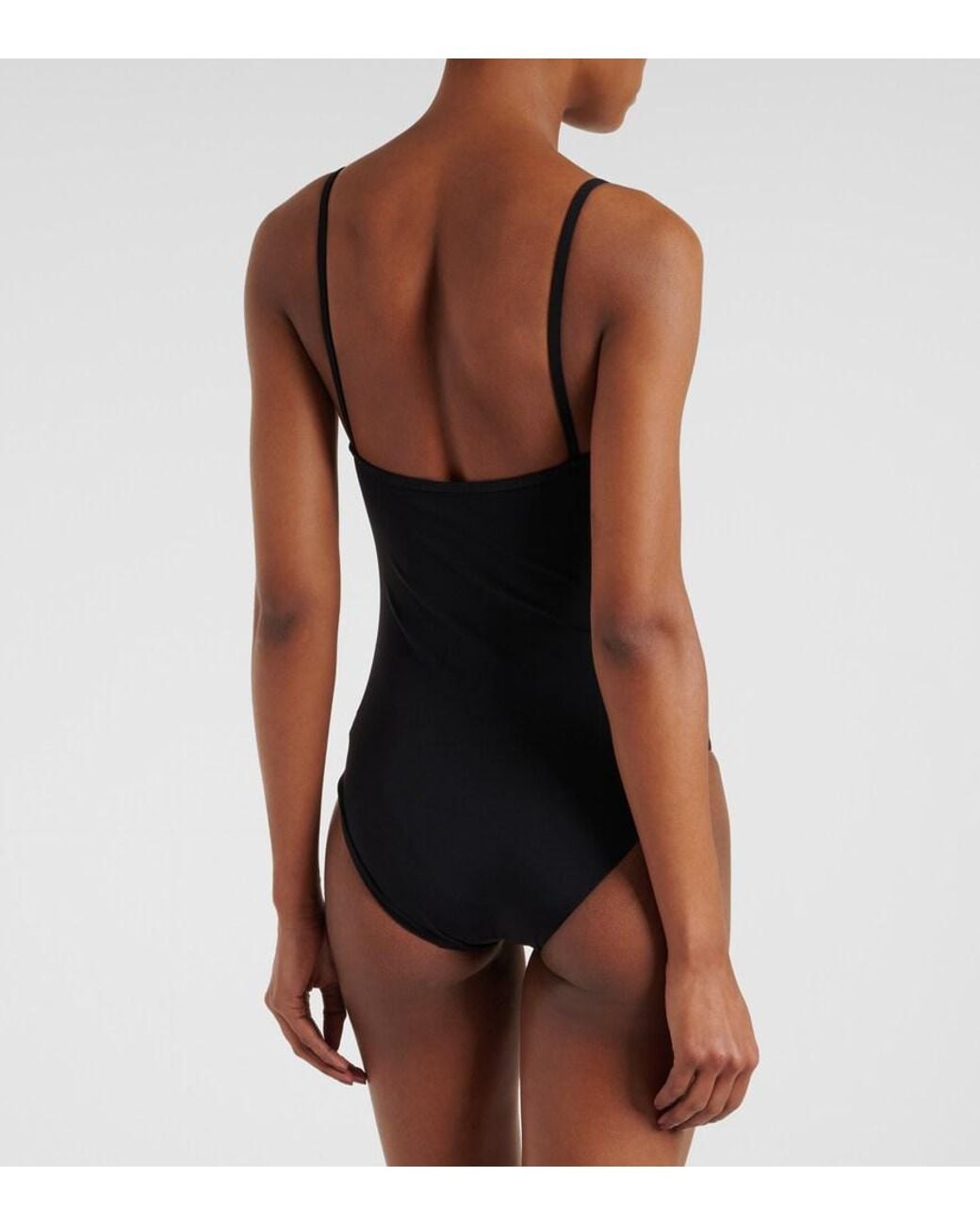 Christopher Esber Black Badeanzug Salacia