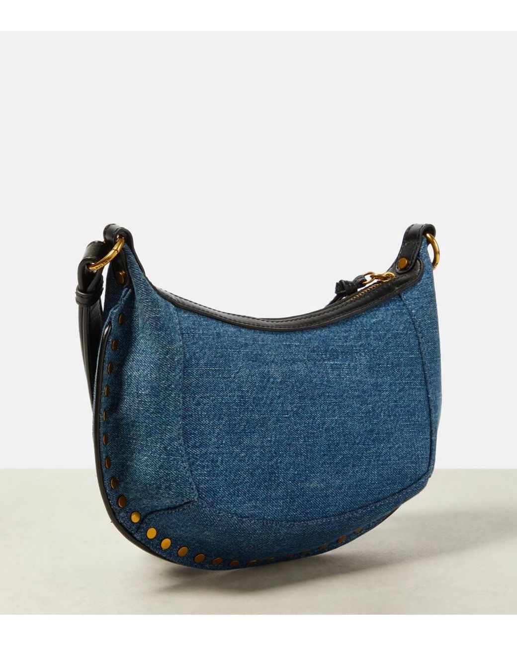 Isabel Marant Oskan Moon Small Denim Shoulder Bag in Blue | Lyst Isabel Marant Oskan Moon Small Denim Shoulder Bag in Blue | Lyst