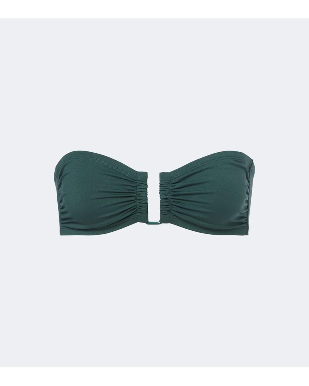 Eres Green Show Bandeau Bikini Top