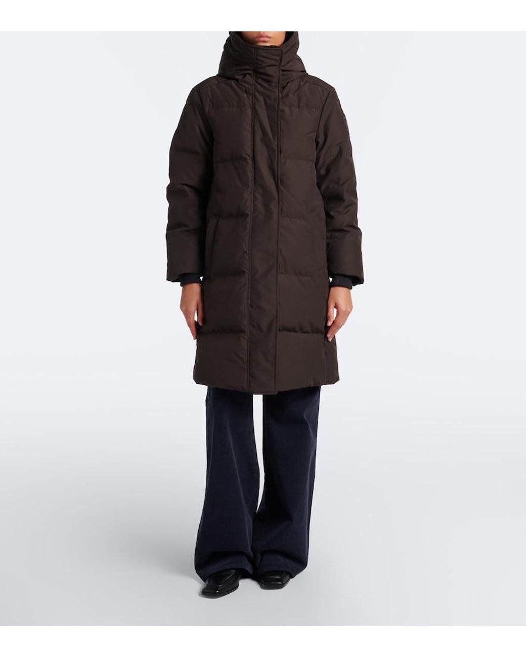 Canada Goose Black Louise Hooded Down Coat