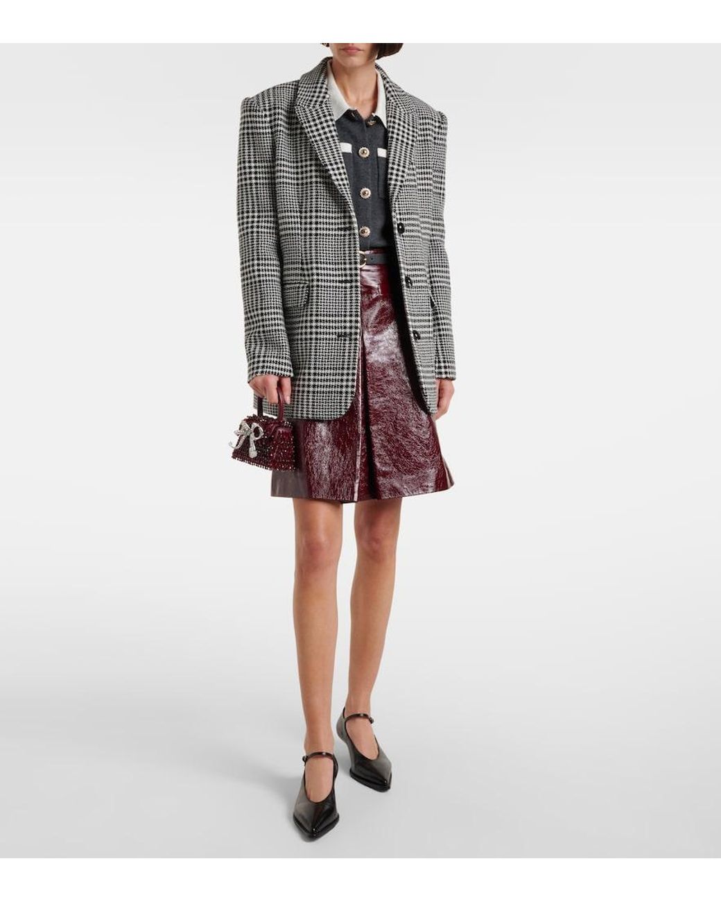 Self-Portrait Gray Blazers