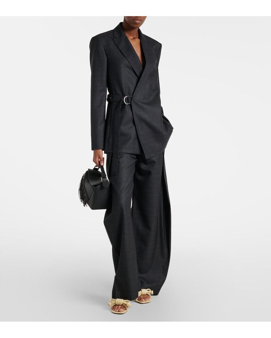 Loewe Natural Flamenco 45 Leather Mules