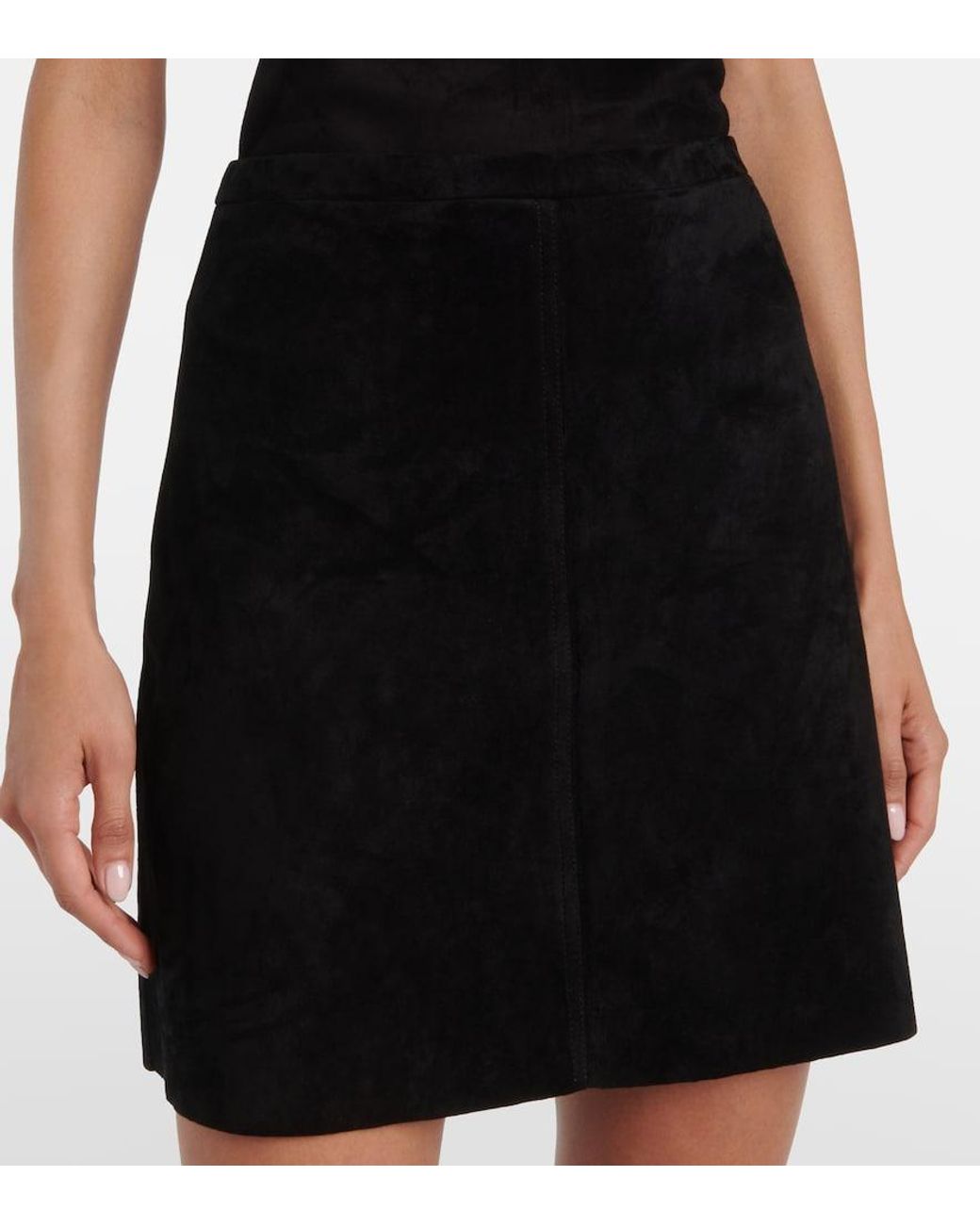 Stouls Black Lucie Leather Miniskirt