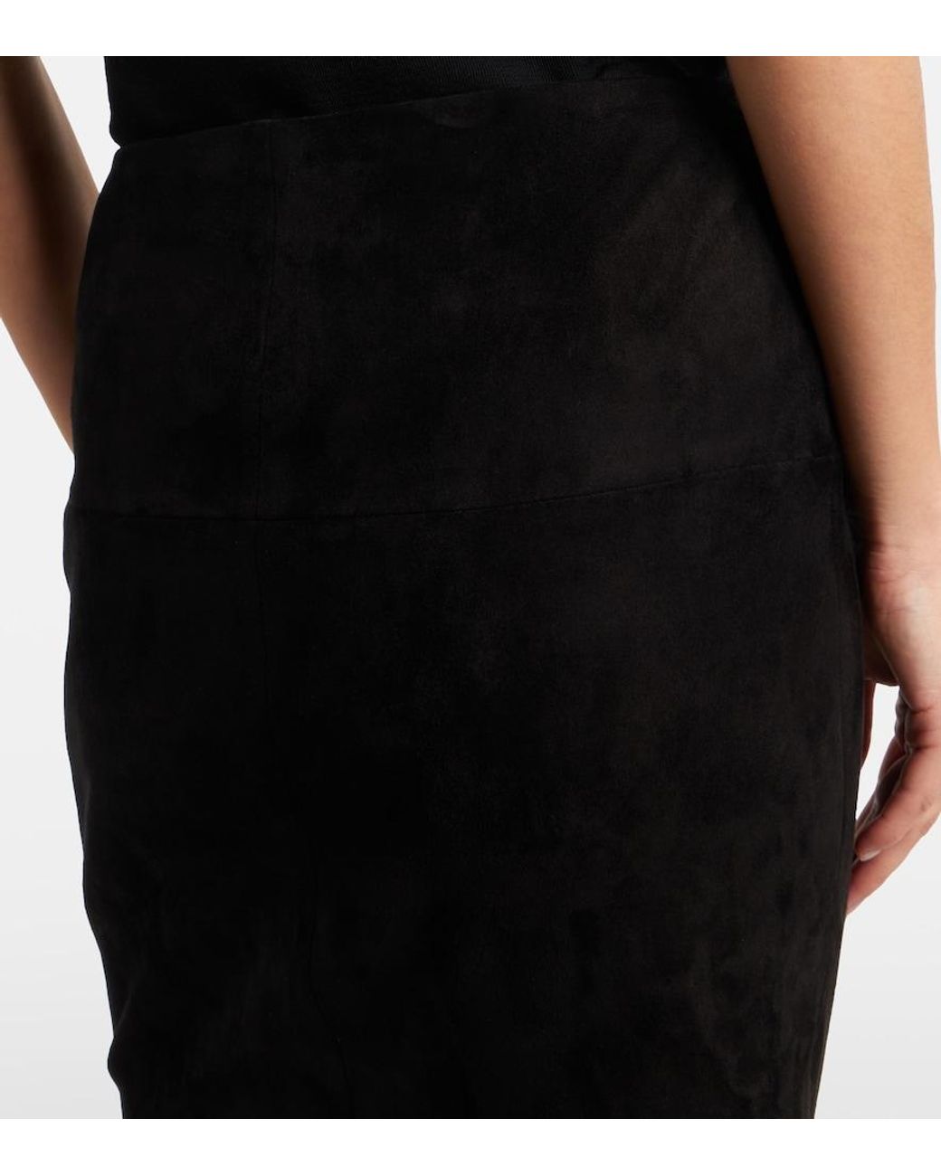 Stouls Black Gin Suede Miniskirt