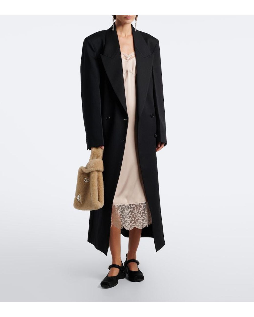 Simone Rocha Natural Mini Embellished Shopper