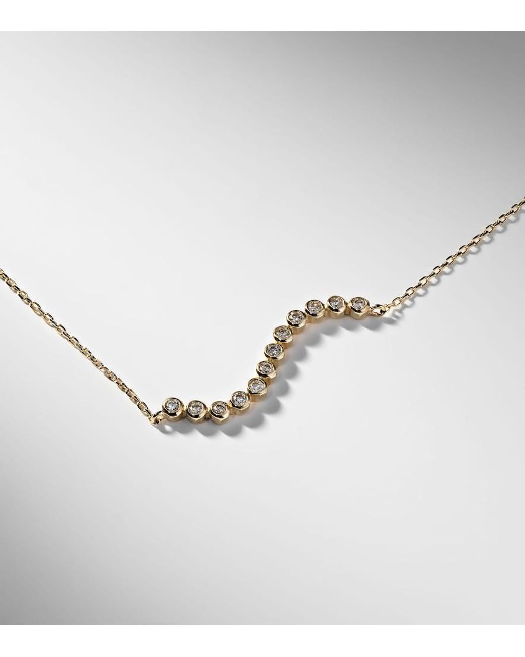 Mateo Metallic 14Kt Wave Bracelet With Diamonds