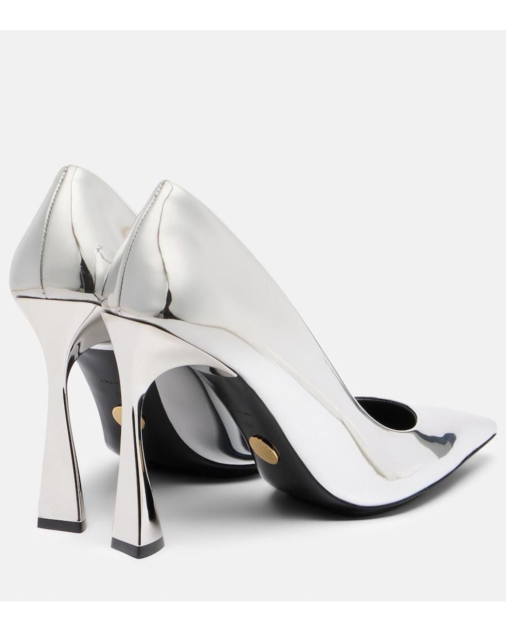 Stella McCartney White Elsa 103 Metallic-Effect Pumps