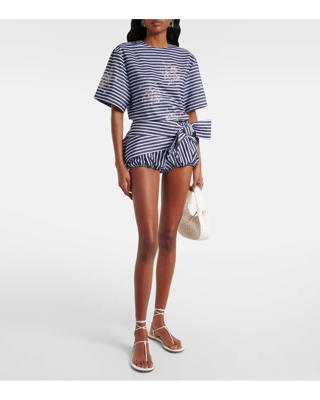 Gianvito Rossi White Sandalen Gwyneth Aus Leder