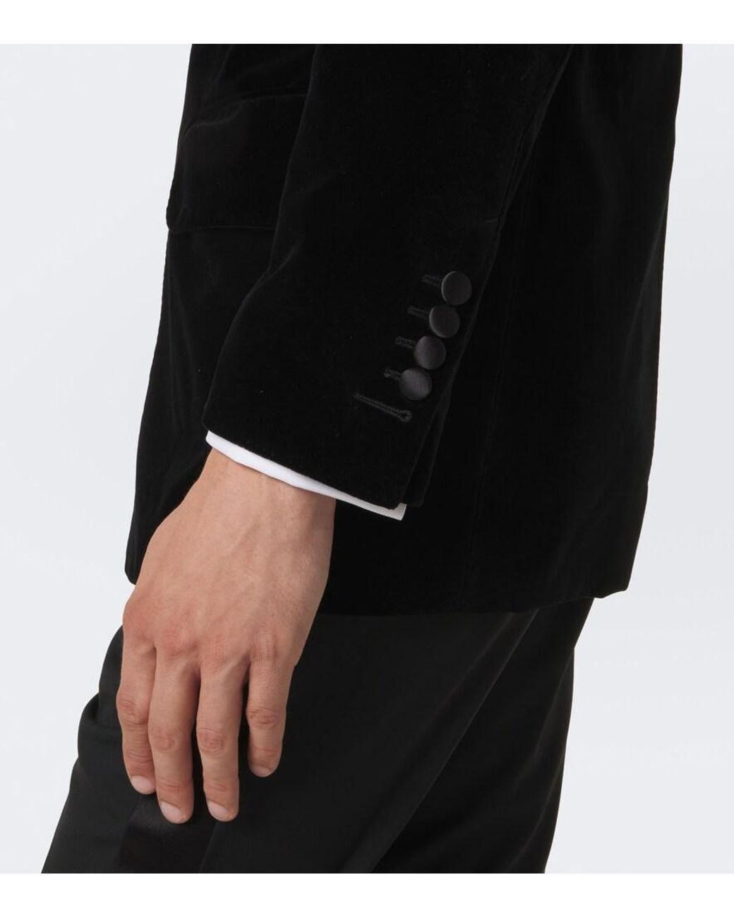 Tom Ford Black Atticus Velvet Suit Jacket for men