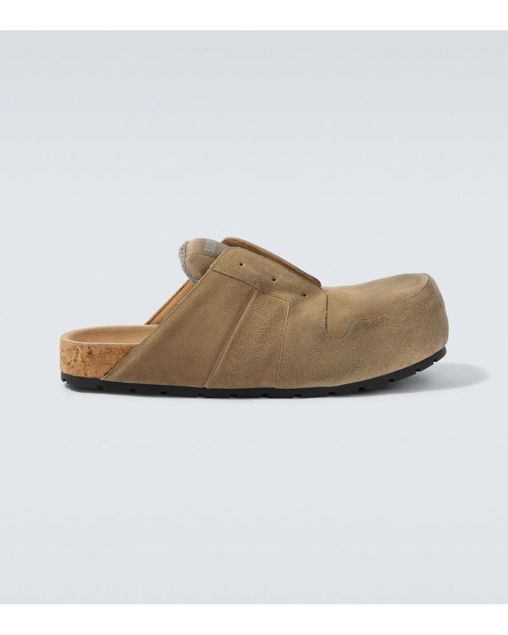 Balenciaga Natural Dumbo Suede Slides for men