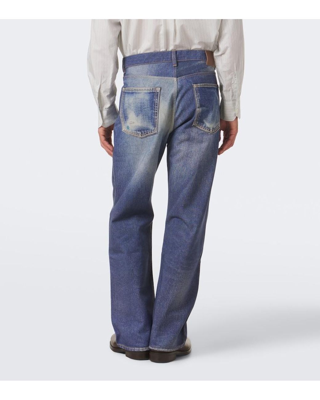 Our Legacy Blue Third Cut Wide-Leg Jeans for men
