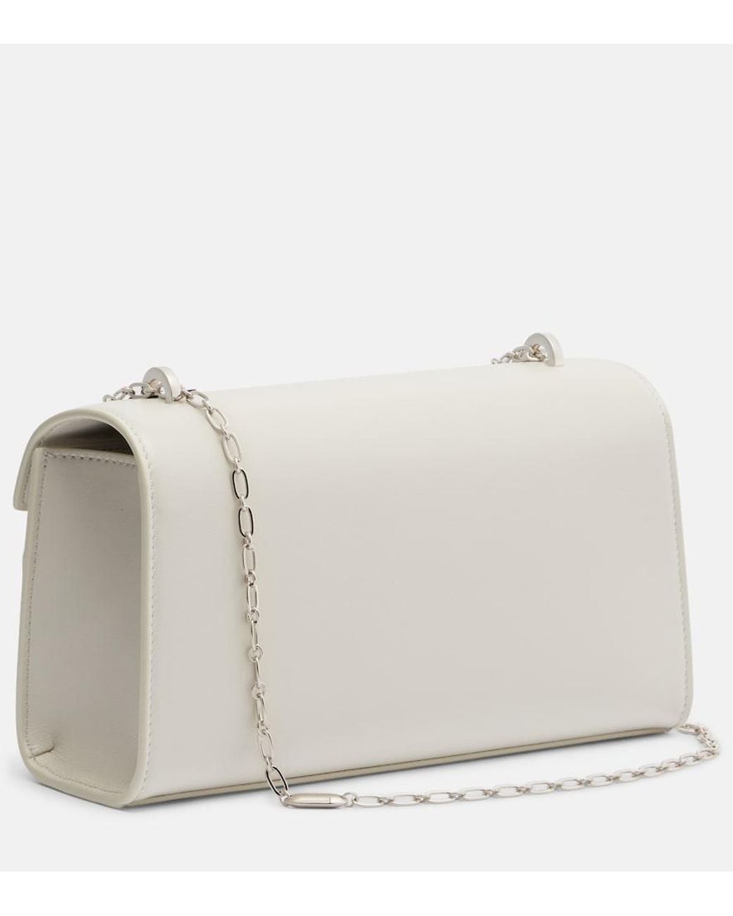 SAVETTE Natural Symmetry Chain Mini Leather Crossbody Bag