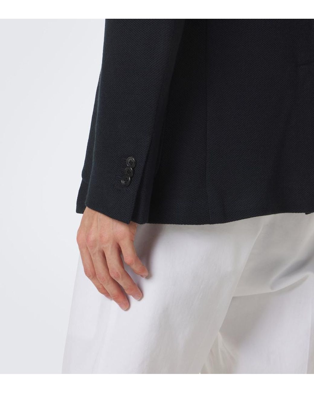 Slowear Blue Single-Breasted Wool-Blend Blazer for men