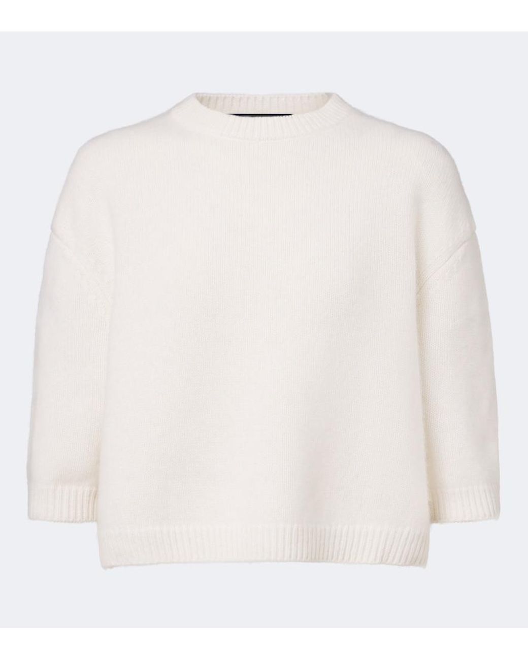 arch4 White Jackie Cashmere Sweater