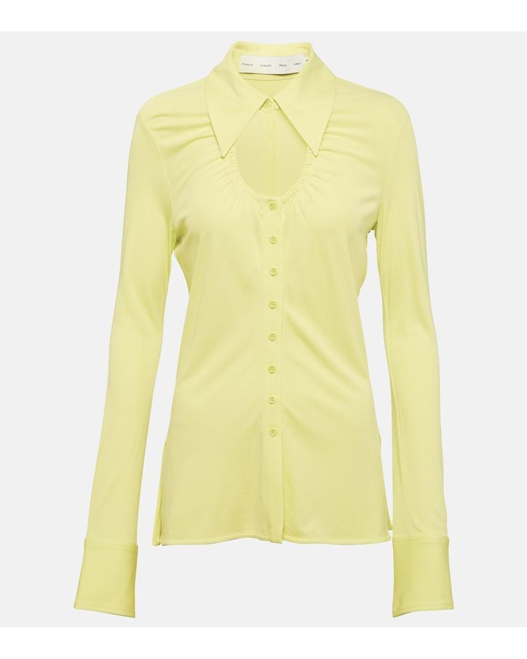 Proenza Schouler Yellow Label Cutout Jersey Shirt