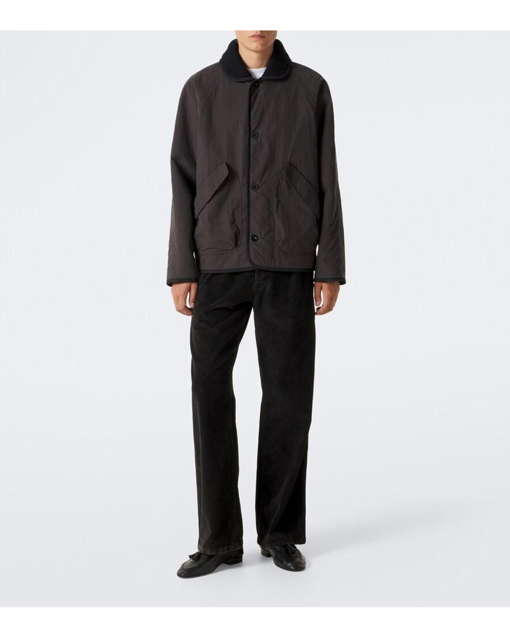 The Row Black Tobias Cotton-Blend Jacket for men
