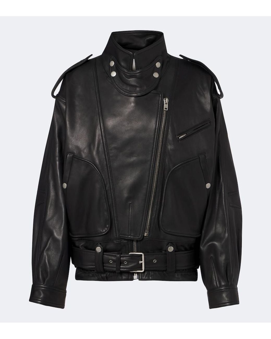 Isabel Marant Black Farza Leather Jacket