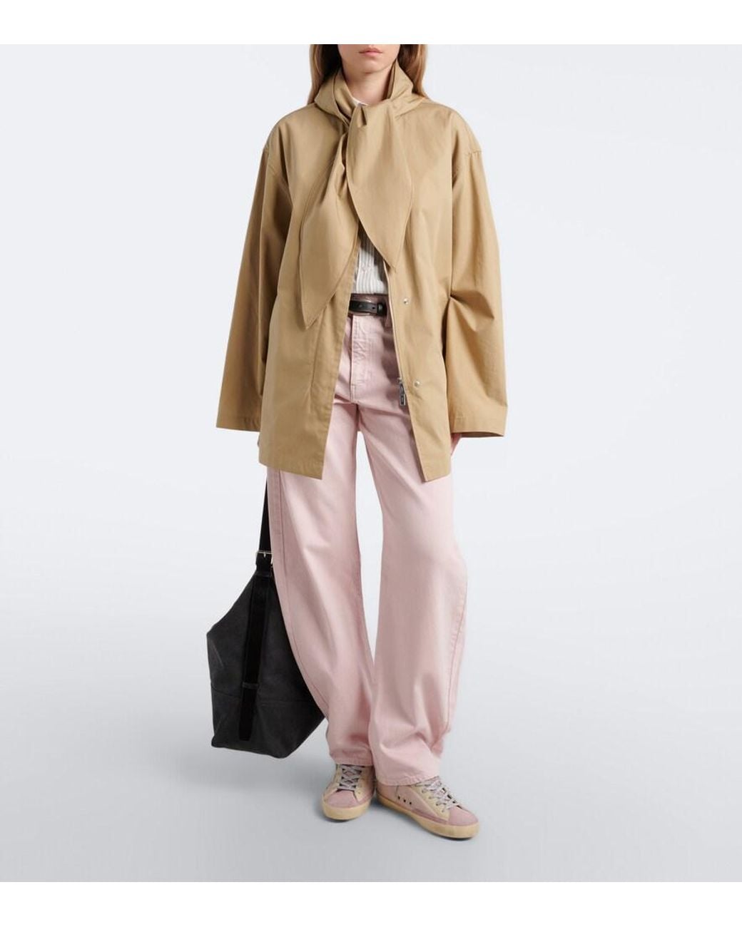 Golden Goose Deluxe Brand Pink Super-Star Leather-Trimmed Sneakers